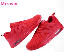 Men Red Black Shoes 39-46 Men Sneakers 2017 Air Running Shoes Classic Mesh Breathable Outdoor Light Sports Shoes Zapatos