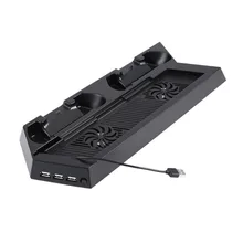 Подставка для зарядки и охлаждения идеально подходит для консоли PS4 и контроллеров охлаждающая подставка для зарядки вертикальная подставка кулер с вентилятором