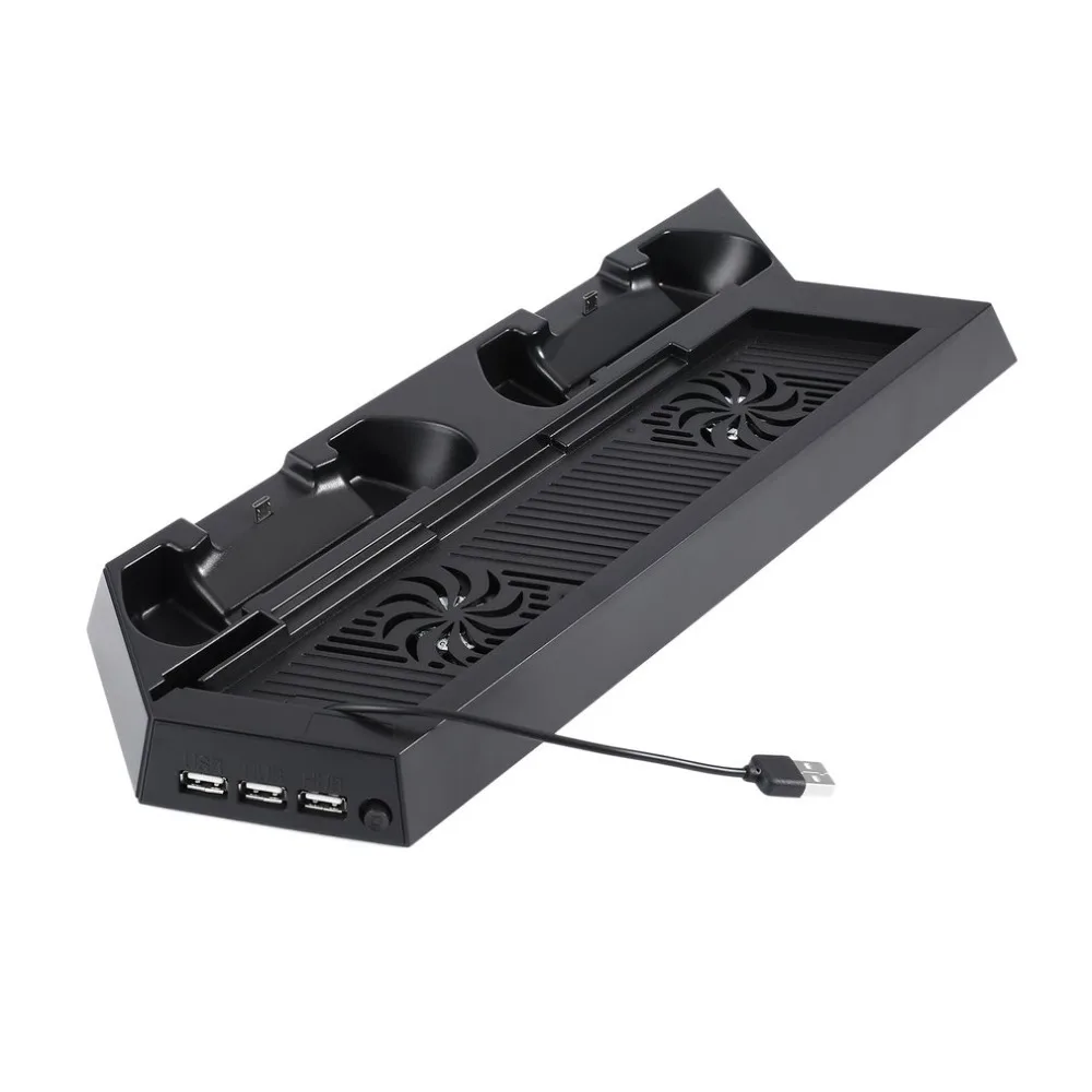 Charge Cooling Bracket Perfect for PS4 Console and Controllers Cooling Charging Dock Stand Vertical Stand Cooler with Fan Charge Cooling Bracket Perfect for PS4 Console and Controllers Cooling Charging Dock Stand Vertical Stand Cooler with Fan