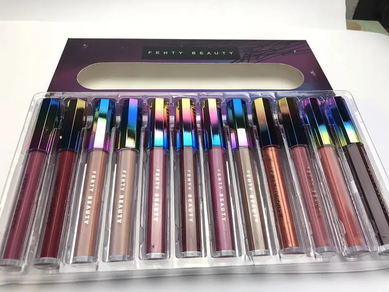 

2018 NEW set FENTY BEAUTY maquiagem PRO FILT'R Foundation Conceale Soft Matte Longwear Foundation Makeup set Lipstick Lip gloss