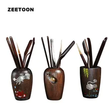 Японские 6 шт./компл. черные Чай церемонии 6 джентльменский комплект Творческий чайный набор кунг-фу аксессуары клип бутылки ложки для чая пуэр игла для чая