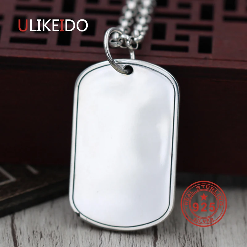 

Pure 925 Sterling Silver Jewelry Charms Punk Pendants for Men And Women Thai Silver Necklace Chain Fine Gift 1546