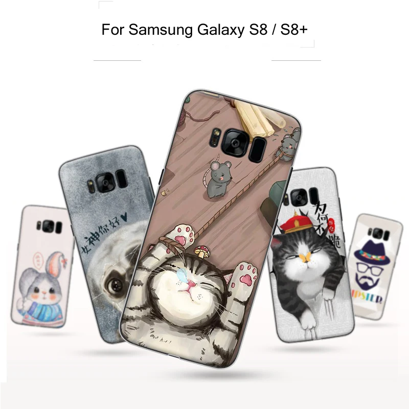 Для Samsung Galaxy S8 случае антидетонационных Оригинальность Мультфильм Окрашенные ПК