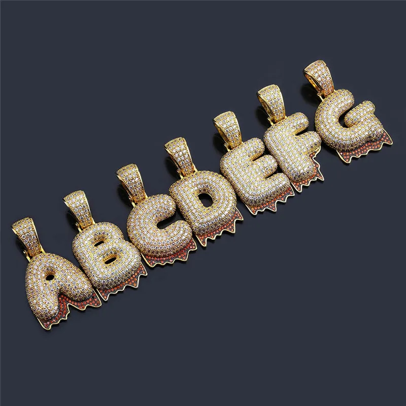 drip bubble letter necklace6