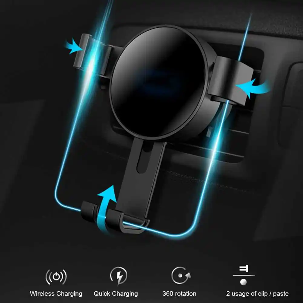 X7 Qi Беспроводное зарядное устройство для Iphone X 8 Plus 10 Вт Быстрая зарядка