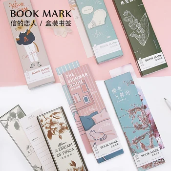 

10sets / 1lot Sakura flying series Paper bookmarks message Cards bookmark for books/Share/book markers/stationery