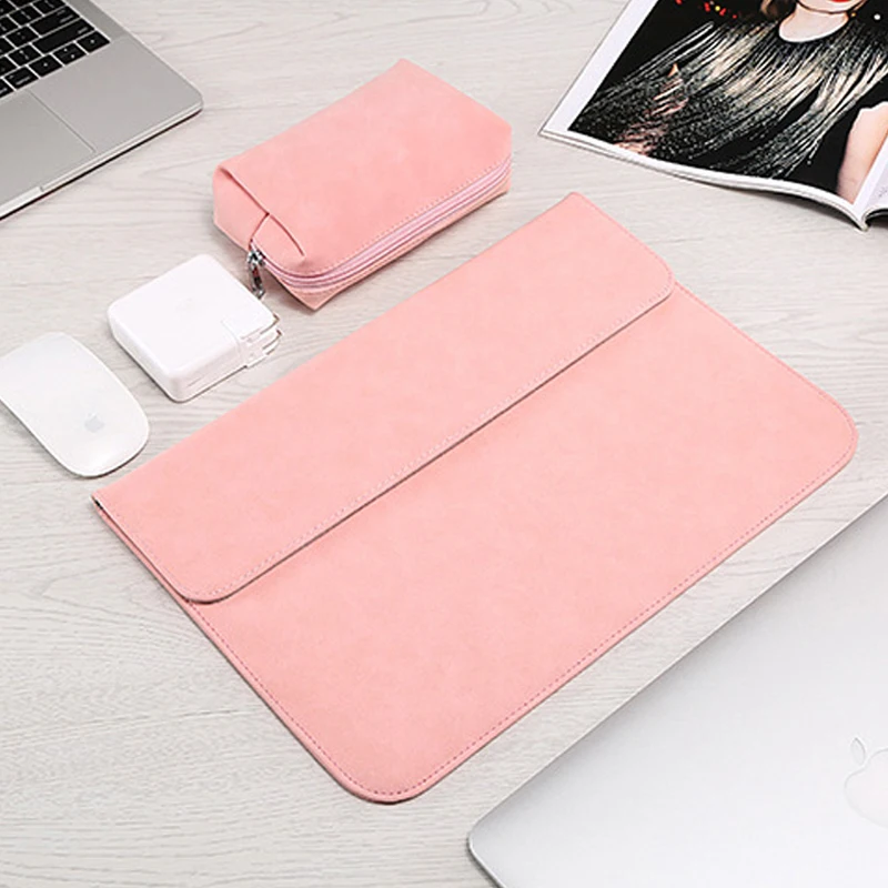 Matte Laptop Sleeve Bag For Macbook Air Retina 11 12 15.4 New Pro 13 15 Touch Bar Notebook Case For Xiaomi 13.3 15.6 Scrub Cover