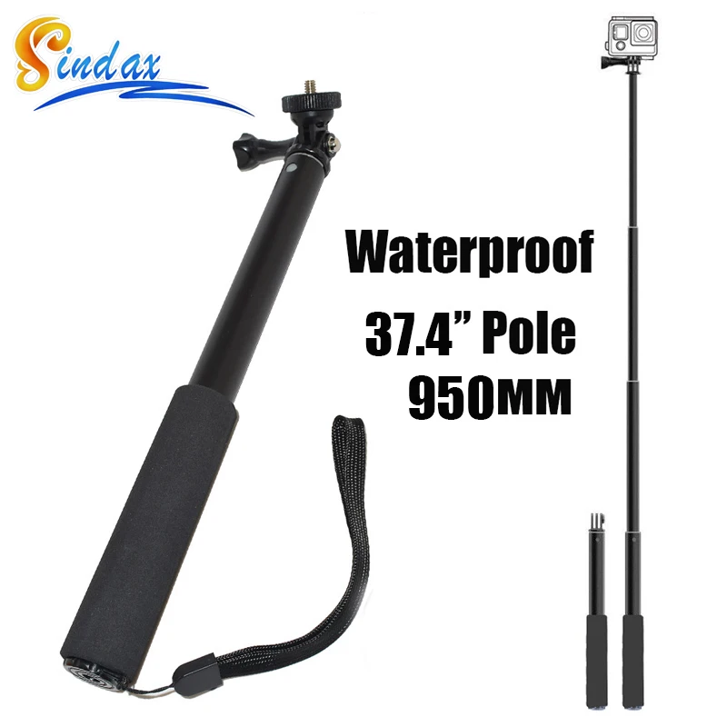 Водонепроницаемый раздвижной монопод для селфи xiaomi yi 4k II 2/SJ4000 Gopro hero 8 5 6 7|selfie stick