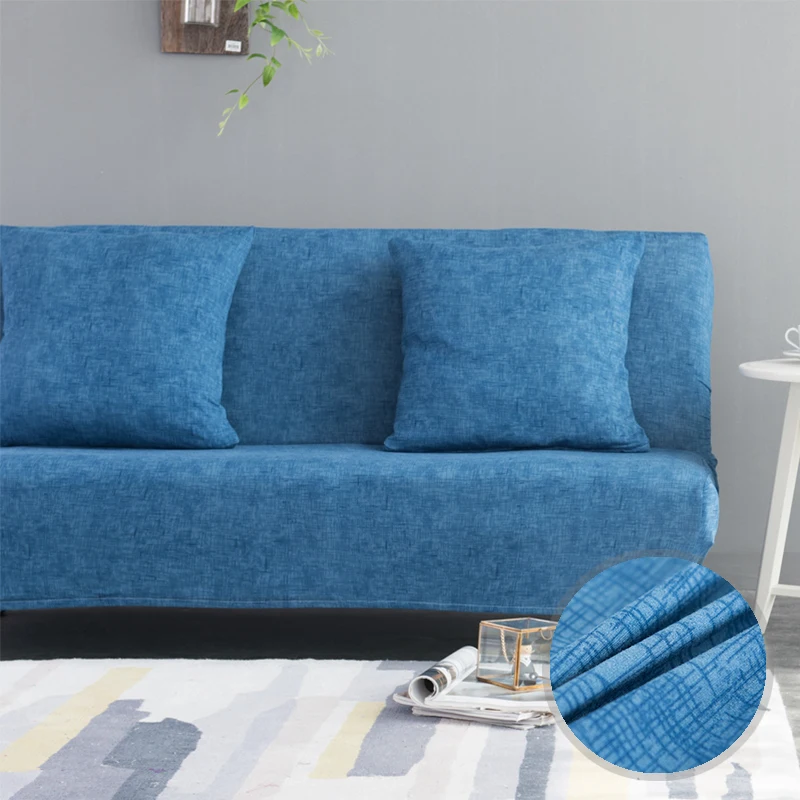 Эластичный чехол для дивана, кровати, полностью сложенный, с рисунком, чехол для дивана, без подлокотников, двойной эластичный диван, Декор, разноцветный, полиэстер, чехол для дивана