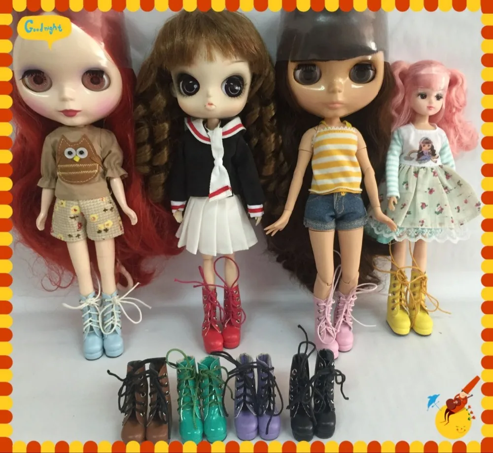 

doll shoes ,boots (suitable for blyth,pullip,1/6 doll) 8 color