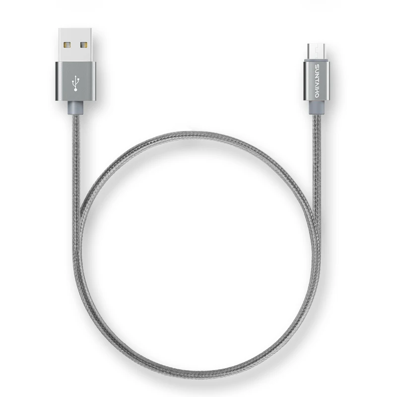 10-Pack Suntaiho Micro USB Cable 2.4A Nylon Weaving Microusb USB Charge Cable For Samsung Xiaomi Huawei HTC