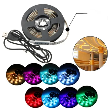 

USB 5V SMD5050 LED strip 60LEDs/Meter 0.5M 1M IP65 LED strip with 1Meter USB cable TV Background Lighting Kit
