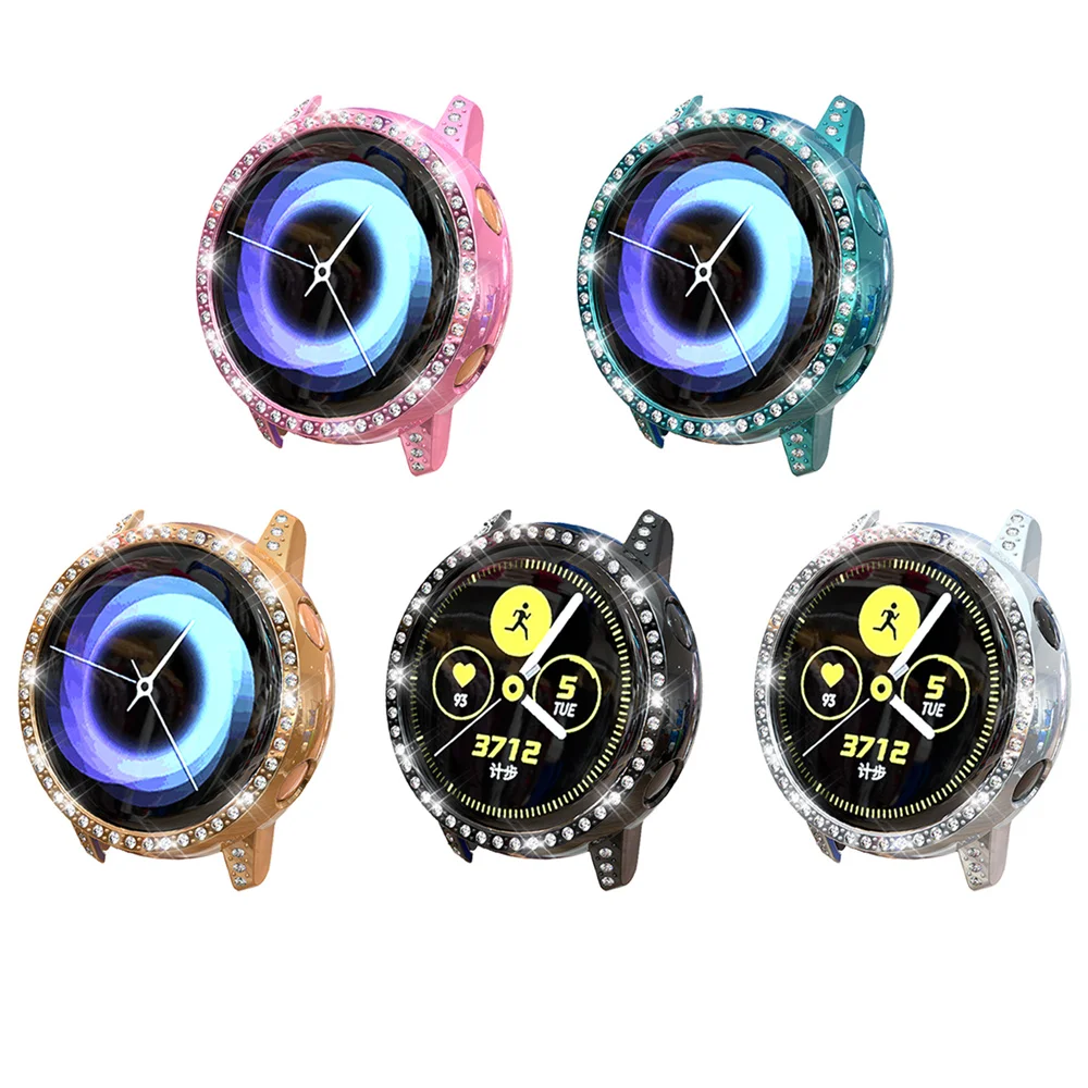 Блестящий Защитный чехол со стразами для Samsung Galaxy Watch Модный бампер с защитой от