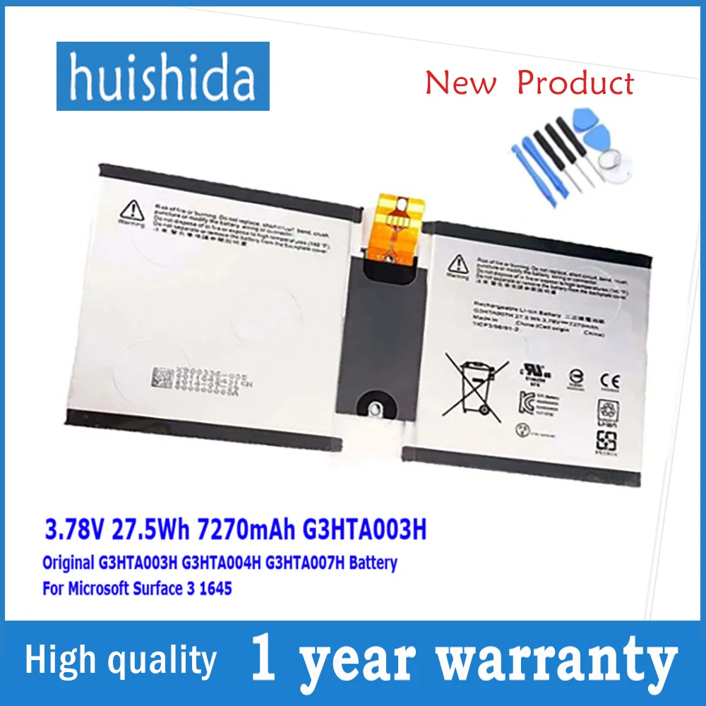 3 78 V 27.5Wh G3HTA003H новый оригинальный аккумулятор для ноутбука Microsoft Surface 1645 7270 mAh
