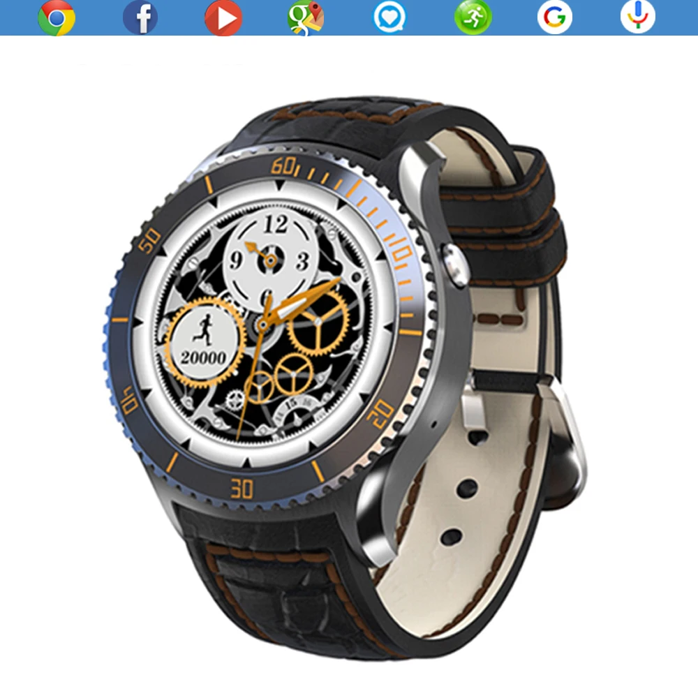 I2 Bluetooth Smart Watch Leather Wristband Android 5 1 OS font b Smartwatch b font With