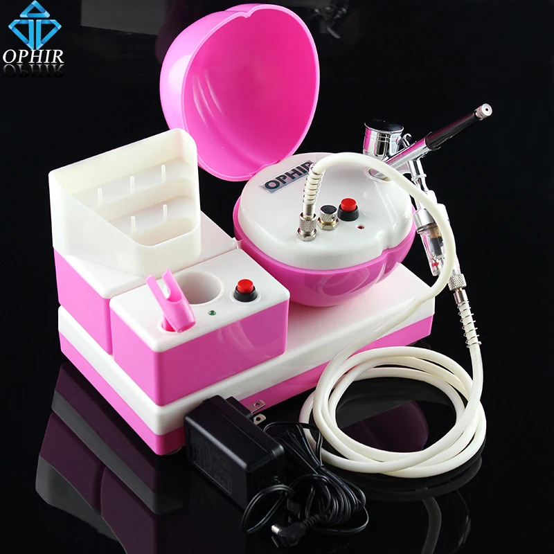 

OPHIR Mini Air Compressor & 0.3mm Dual-Action Airbrush Kit for Body Paint Makeup Beauty Temporary Tattoo_AC067P+AC004+AC011