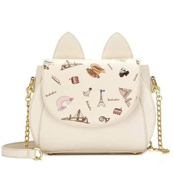 

X-Online 050417 new hot female fashion shoulder bag lady cartoon printing cross body bag