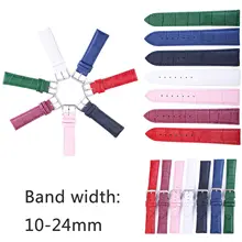 2019 New Crocodile Grain Genuine Leather Watch Band Strap 10mm 12mm 13mm 14mm 15mm 16mm 17mm 18mm 19mm 20mm 22mm 24mm Watchband