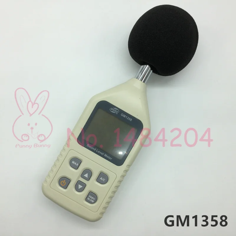 Цифровой измеритель уровня звука GM1358 Benetech 30 ~ 130 dBA 35 dBC A/C ручной тестер голоса макс