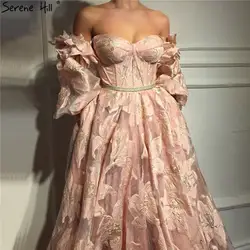 2019 розовое платье с открытыми плечами пикантные вечерние платья ручной работы с цветочным рисунком пляжный костюм с длинным рукавом
