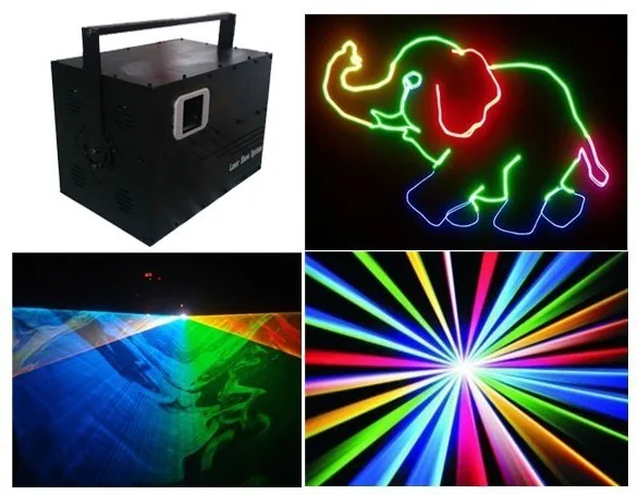 Лазерный 5 Вт RGB цветной свет диско dj ktv show 5000 МВт лазер DT40K pro Красный нм/2 G1W B2W + F