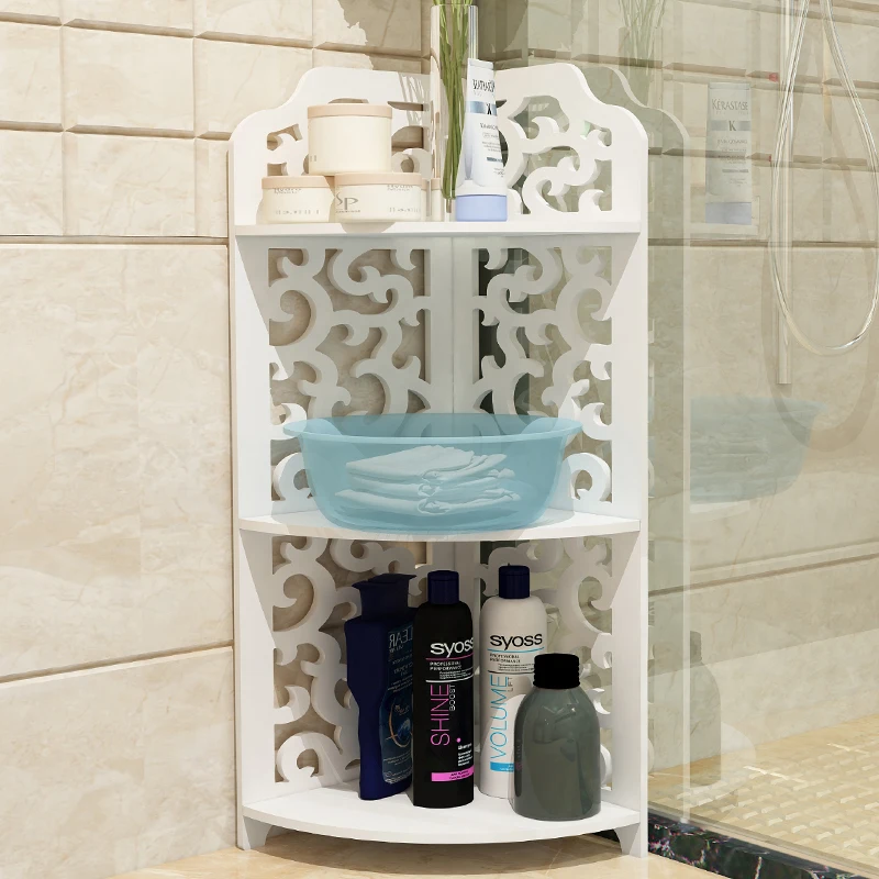 

Thickening in the bathroom basin rack shelf storage rack triangle floor