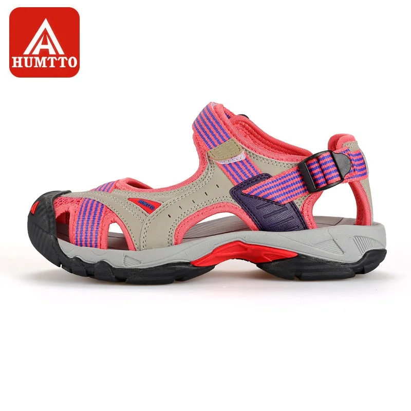 baratas HUMTTO Sapatos Montante das Mulheres Ao Ar Livre Respirável Verão Do Aqua Sapatos de Malha de Ar de Borracha Sandálias Vadear de Secagem Rápida Praia Sneaker