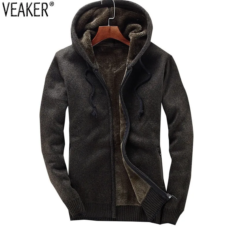 2020 Winter New Men's Hooded Sweatercoat Male Thick Sweater Jackets Coat Casual Warm Sweater Knitted Outerwear M 3XL 2020 Winter New Men's Hooded Sweatercoat Male Thick Sweater Jackets Coat Casual Warm Sweater Knitted Outerwear M 3XL