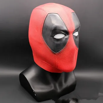 

Superhero Deadpool Mask Helmet Cosplay Wade Wilson Full Face Helmet Masks Deadpool Adult Latex Deadpool Halloween Party Props