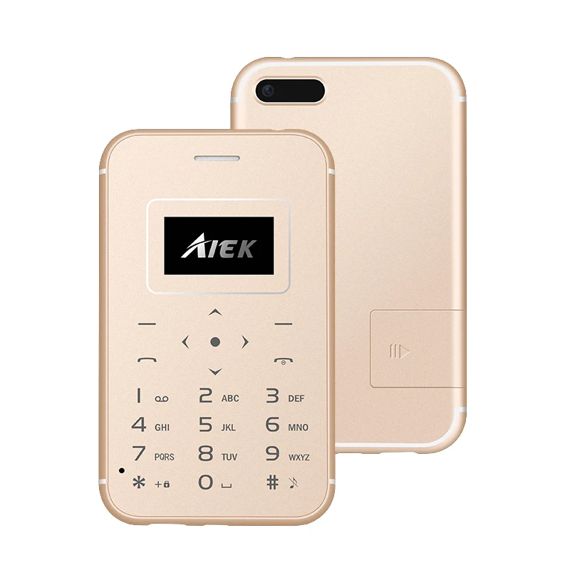 AIEK X8 ультра тонкий телефон с отделением для кредитных карт фонарь карманный
