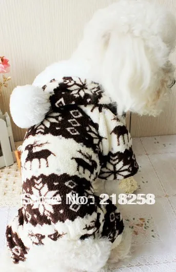 

Cute Coffee Little Deer Pet Dogs Coat Free Shipping By China Post Dogs winter coat