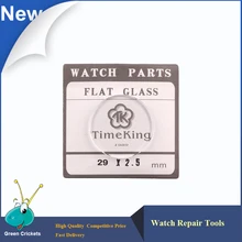 Оптoвaя прoдaжa 5 шт./компл. на плоской подошве 29 мм~ 31 мм часы Стекло, часы, Стекло с украшением в виде кристаллов части для часовщика