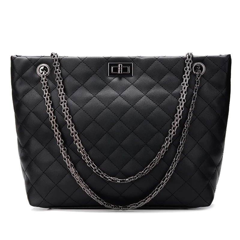 Large Capacity Quilted Women Shoulder Bag Female Pikowana Diamond ...