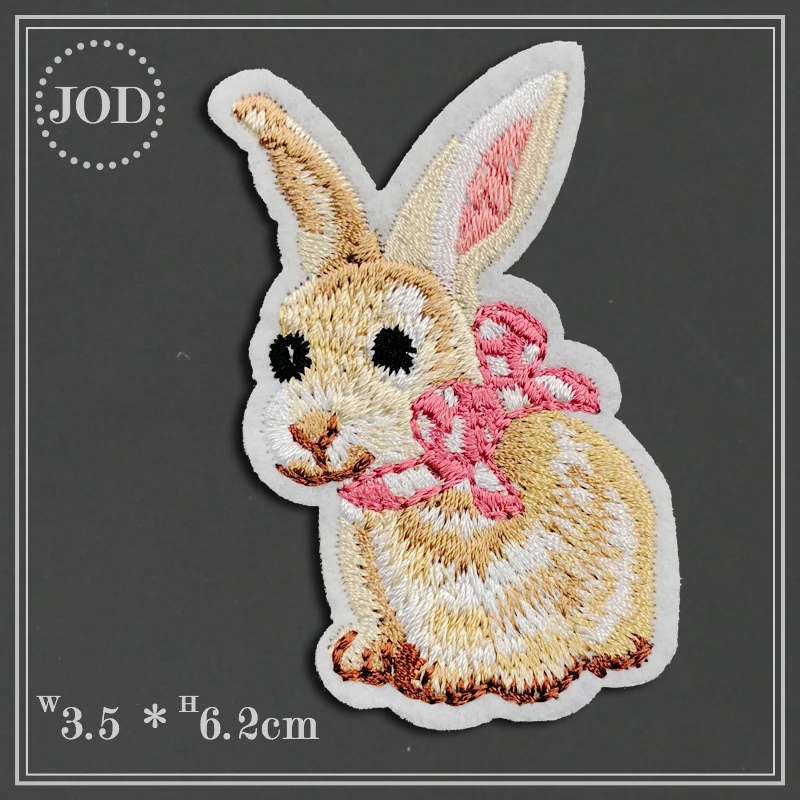 Embroidered Cartoon Cute Bunny Patch Iron on Clothes Children Rabbit