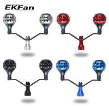 EKfan новая ручка из алюминиевого сплава с рукояткой из углеродного волокна Рыболовная катушка ручка подходит D 2000-5000 серии рыболовные снасти инструмент