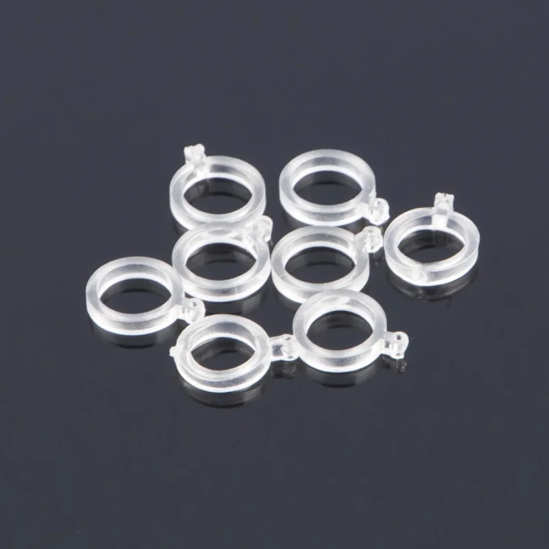 

100 Pcs White Bait Straps Medium Small Outdoor Fishing Easy To Use Plastic Multifunctional Fishing Lure Bandage