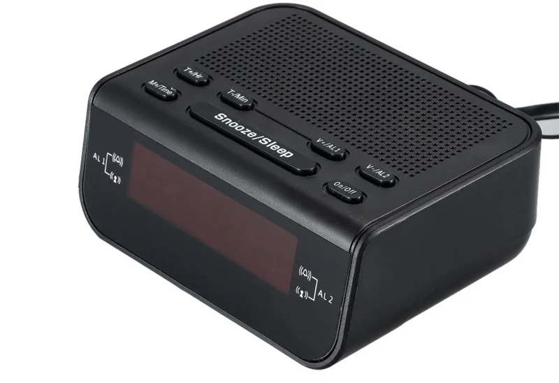 Прикроватный электронный будильник и радиоприемник портативный FM/AM радиоприемник с цифровым светодиодный дисплей Ultimate Wakener