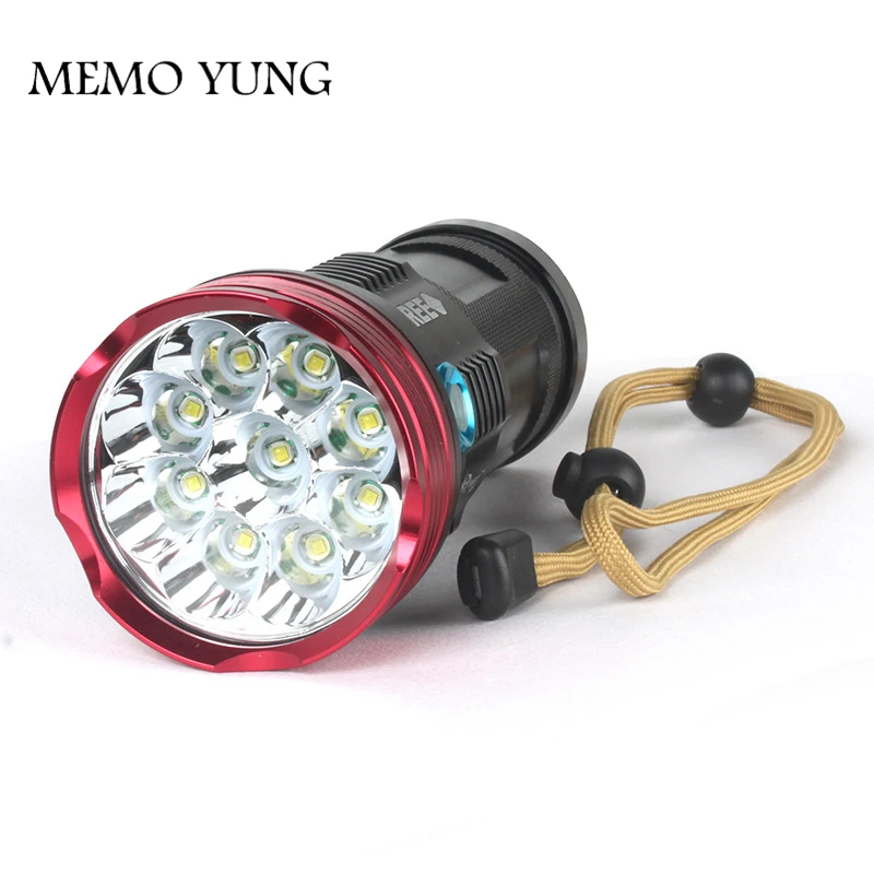 15000 люмен светодиодный фонарик SKYRAY King 9T6 9 светодиодов CREE XM L T6 18650 a 4*18650|flash light|led