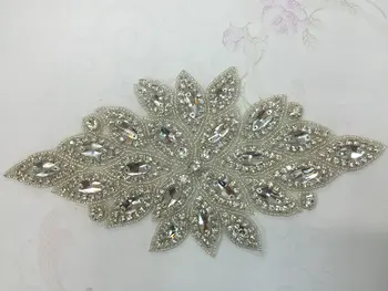 

wholesale hot selling crystal rhinestone applque designs shinning appliques