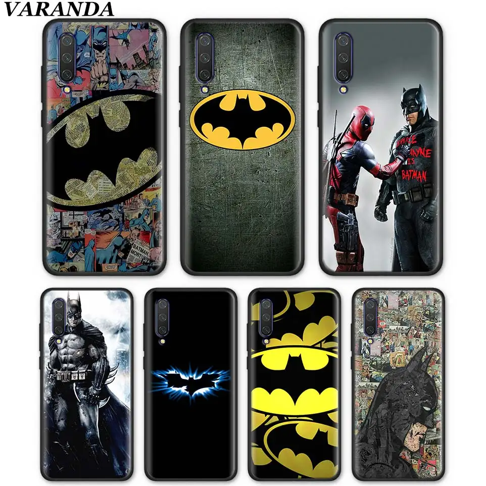 

Batman Superhero Soft Silicone Case for Xiaomi Mi 9T CC9 CC9E A1 A2 Lite 5X 6X Poco F1 Black TPU Cases Coque
