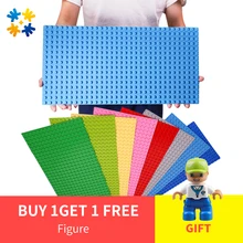 Wange Big Particles Building Blocks Base Plate 51*25.5cm/32*16 dots Baseplate Compatible with Legoe Duploes Kids DIY Bricks Toy