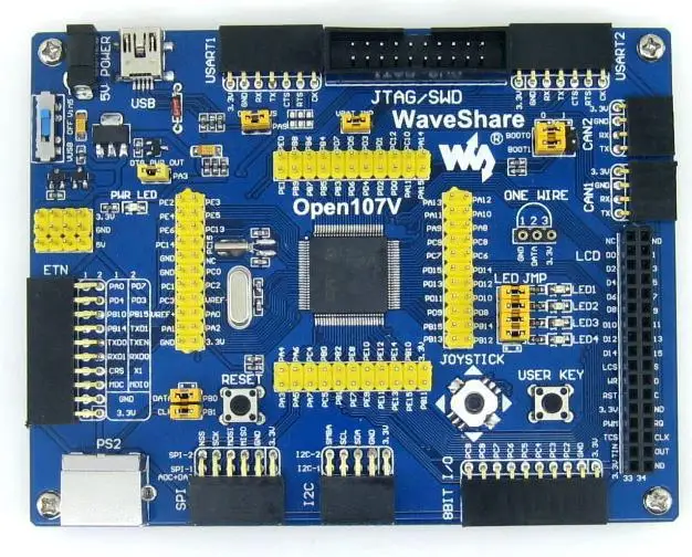 

Free Shipping! 1pc STM32F107VCT6 STM32 development board core board + PL2303 module + power