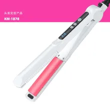 Kemei KM-1878 3-em-1 clipe milho alisador de cabelo cabelo rolos de cabelo curler