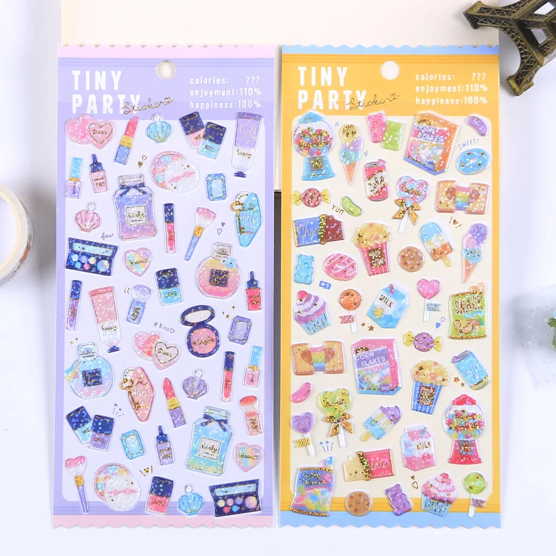 Candy Lipstick 3D Bullet Journal Sticker Scrapbook Decoration PVC