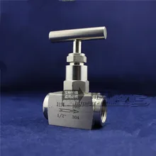 1 шт. 1/" BSP Женская резьба 304 нержавеющая сталь контроль отключения иглы клапан для воды, газа, масла