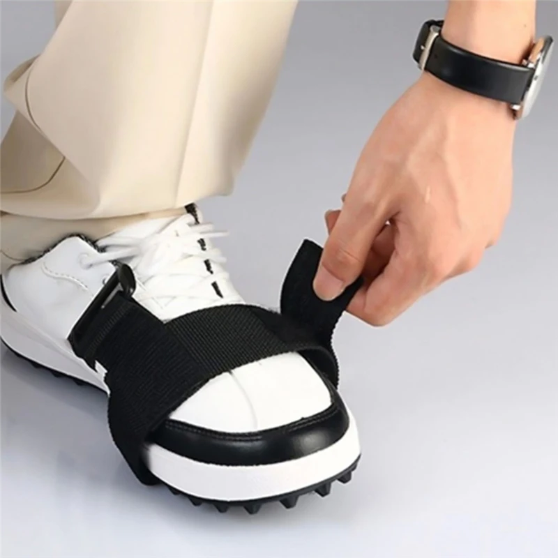 Golf Leg Posture Correction Black Support Belt Golf Swing Training Aids Golf Leg Strap For Beginners
