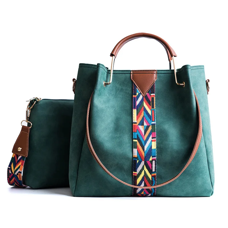 

Women Bag Set Top-Handle Big Capacity Female Handbag Fashion Shoulder Bag Purse Ladies PU Leather Crossbody Bag Composite Bags