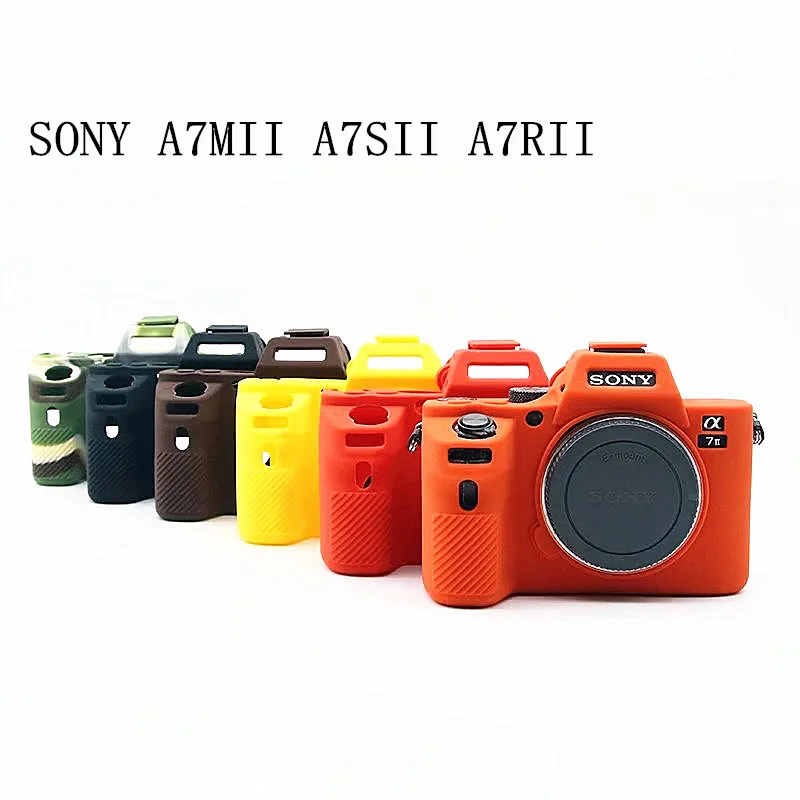 

New Soft Silicone Camera case for Sony A7 II A7II A7R Mark 2 Rubber Protective Body Cover Case Skin