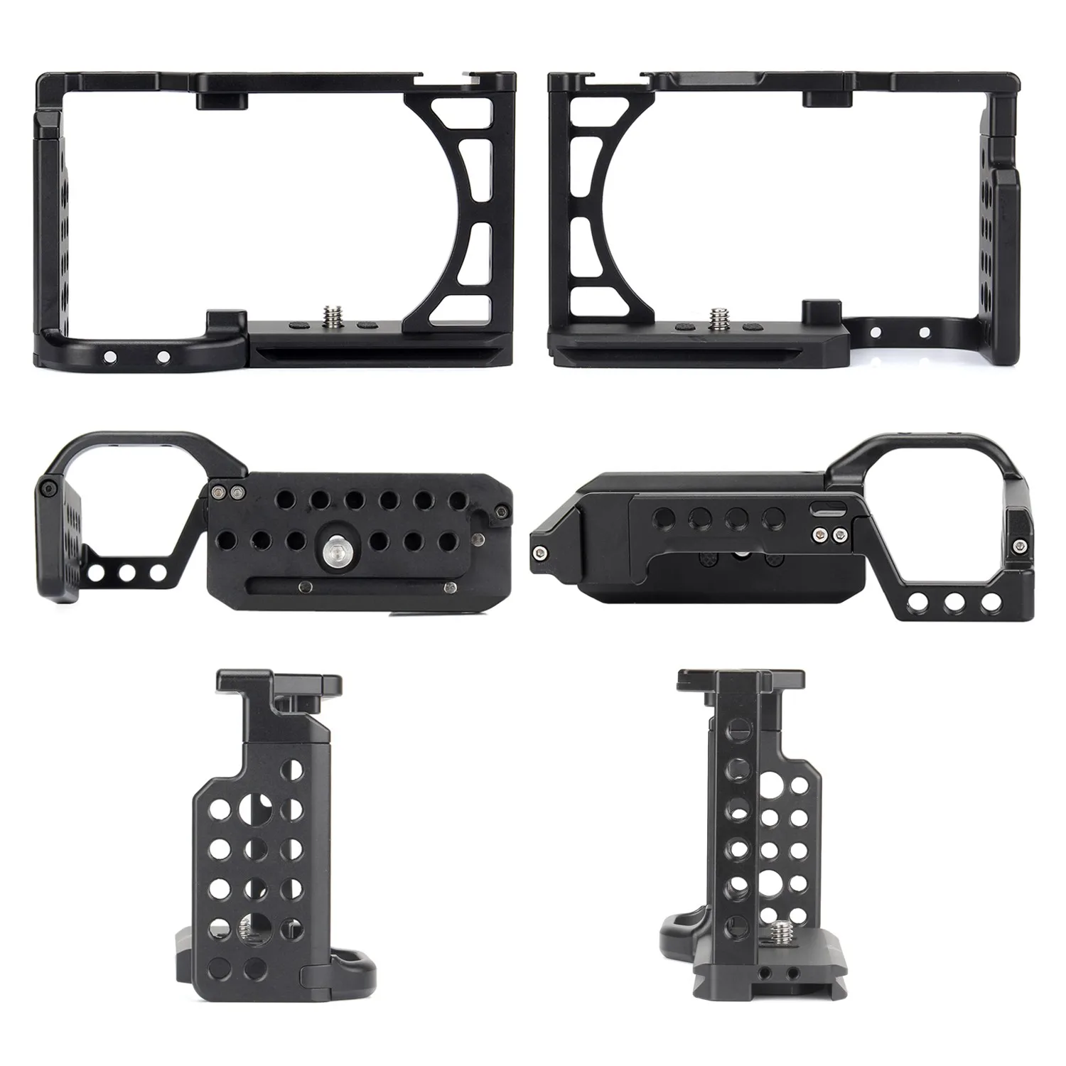 EachRig A6 камера клетка для sony a6000 a6300 a6400 a6500 с 1/" и 3/8" резьбовые отверстия для холодной обуви