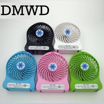 

DMWD MINI rechargeable battery USB desktop cooling air fan portable handheld conditioner fans strong wind cooler Ventilador fans